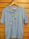 Donna Lewis Embroidery Polos Shirt Blue Moon. Product thumbnail image