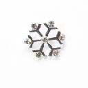 Coloured mini snowflake - Silver. Product thumbnail image
